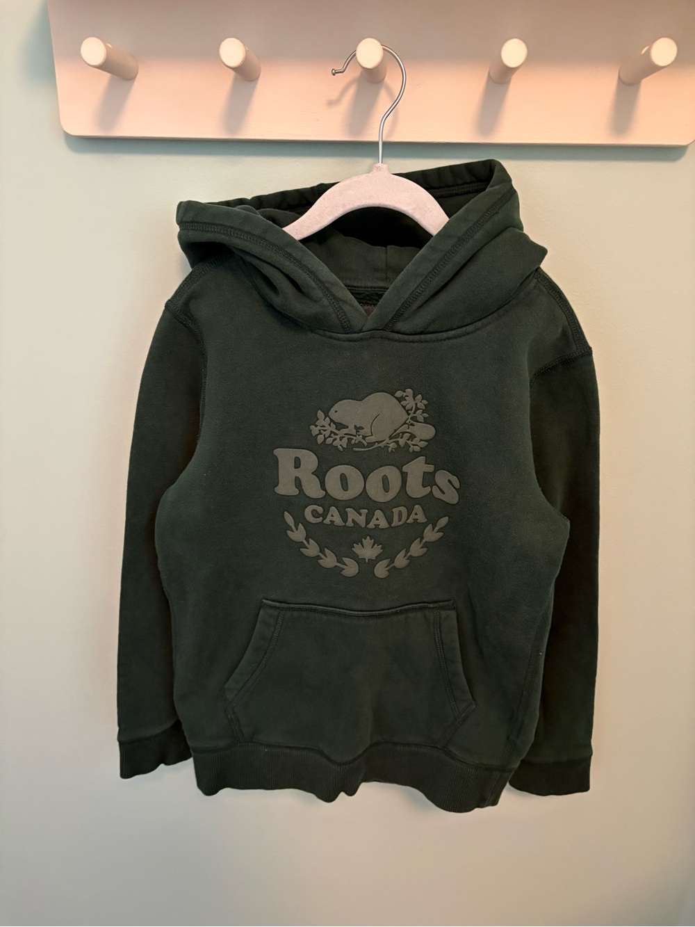 Roots Canada Forest Green Hoodie - Picture 1 of 5